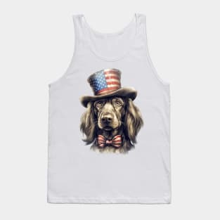 4th of July Dog Portrait Tank Top